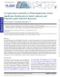 Cover page: Co-expression networks in Chlamydomonas reveal significant rhythmicity in batch cultures and empower gene function discovery