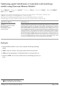 Cover page: Optimizing spatial distribution of watershed-scale hydrologic models using Gaussian Mixture Models