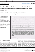 Cover page: Broad‐ and fine‐scale structure across the distribution of the relict dace (Relictus solitarius) in the Great Basin desert, USA