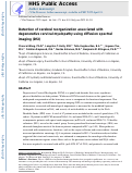 Cover page: Detection of cerebral reorganization associated with degenerative cervical myelopathy using diffusion spectral imaging (DSI)