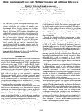 Cover page: Risky Intertemporal Choice with Multiple Outcomes and Individual Differences