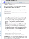 Cover page: Suture Forces for Closure of Transapical Transcatheter Aortic Valve Replacement: A Mathematical Model.