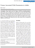 Cover page: Viruses Associated With Pneumonia in Adults