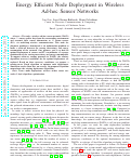 Cover page: Energy-Efficient Node Deployment in Wireless Ad-hoc Sensor Networks