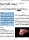 Cover page: Acremonium nail bed mycetoma masquerading as subungual squamous cell carcinoma