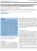 Cover page: Recurrent episodes of palpable migratory arciform erythema associated with IVIg infusions