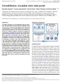 Cover page: CircadiOmics: circadian omic web portal