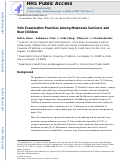 Cover page: Skin Examination Practices Among Melanoma Survivors and Their Children