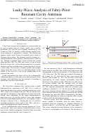 Cover page: Leaky-Wave Analysis of Fabry-Perot Resonant Cavity Antennas