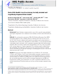 Cover page: End-of-life health care use among socially isolated and cognitively impaired older adults.