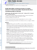 Cover page: Health State Utilities and Disease Duration in Systemic Sclerosis: Is There an Association?