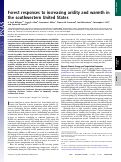 Cover page: Forest responses to increasing aridity and warmth in the southwestern United States