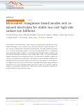 Cover page: Monovalent manganese based anodes and co-solvent electrolyte for stable low-cost high-rate sodium-ion batteries