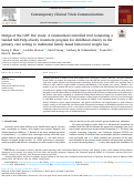 Cover page: Design of the GOT Doc study: A randomized controlled trial comparing a Guided Self-Help obesity treatment program for childhood obesity in the primary care setting to traditional family-based behavioral weight loss.