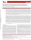 Cover page: Mechanisms of shear strain accumulation in laboratory experiments on sands exhibiting cyclic mobility behavior