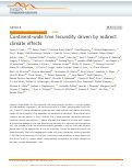 Cover page: Continent-wide tree fecundity driven by indirect climate effects