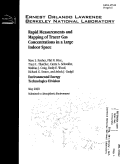 Cover page: Rapid Measurements and Mapping of Tracer Gas Concentrations in a Large Indoor Space