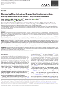 Cover page: Biomedical blockchain with practical implementations and quantitative evaluations: a systematic review