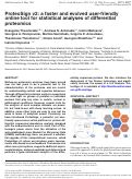 Cover page: ProteoSign v2: a faster and evolved user-friendly online tool for statistical analyses of differential proteomics.