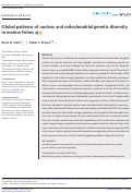 Cover page: Global patterns of nuclear and mitochondrial genetic diversity in marine fishes.