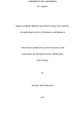 Cover page: Stigma and Health-Related Adjustment in Lung Cancer Patients: A Longitudinal Analysis of Moderators and Mediators