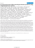 Cover page: A critical assessment of Mus musculusgene function prediction using integrated genomic evidence