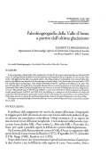 Cover page: Paleobiogeografia della Valle d'Aosta a partire dall'ultima glaciazione