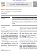 Cover page: Advanced monitoring of machining operations