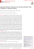 Cover page: Lipopolysaccharide Stimulates the Growth of Bacteria That Contribute to Ruminal Acidosis.