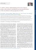 Cover page: A call for a better understanding of the role of dietary amino acids and post-translational protein modifications of microbiome in the progression of CKD