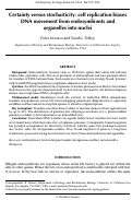Cover page: Certainty versus stochasticity: cell replication biases DNA movement from endosymbionts and organelles into nuclei