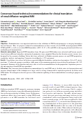 Cover page: Consensus-based technical recommendations for clinical translation of renal diffusion-weighted MRI