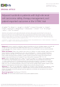 Cover page: Adjuvant sunitinib in patients with high-risk renal cell carcinoma: safety, therapy management, and patient-reported outcomes in the S-TRAC trial