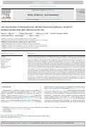 Cover page: Gut microbiome in Schizophrenia: Altered functional pathways related to immune modulation and atherosclerotic risk