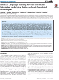 Cover page: Artificial language training reveals the neural substrates underlying addressed and assembled phonologies