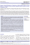 Cover page: Progress Towards Elimination of Trachoma as a Public Health Problem in Eritrea: Results of a Systematic Review and Nine Population-based Prevalence Surveys Conducted in 2014