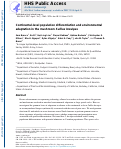 Cover page: Continental‐level population differentiation and environmental adaptation in the mushroom Suillus brevipes