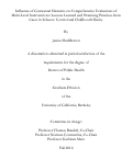 Cover page: Influence of Contextual Elements on Comprehensive Evaluations of Multi-Level Interventions: Lessons Learned and Promising Practices from Cases in Tobacco Control and Childhood Obesity