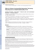 Cover page: Effect of a primary care based brief intervention trial among risky drug users on health-related quality of life