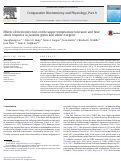 Cover page: Effects of feed restriction on the upper temperature tolerance and heat shock response in juvenile green and white sturgeon