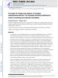 Cover page: Concepts for design and analysis of receptor radiopharmaceuticals: The Receptor-Binding Radiotracers series of meetings provided the foundation