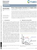 Cover page: Photo-induced phase-transitions in complex solids