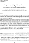 Cover page: Younger Women Living with Chronic Disease: Comparative Challenges, Resiliencies, and Needs in Heart Disease and Breast Cancer