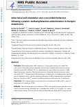 Cover page: Intracranial self-stimulation and concomitant behaviors following systemic methamphetamine administration in Hnrnph1 mutant mice