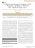 Cover page: Evolution and Increasing Complexity of the Therapeutic Landscape in Advanced Non-Small-cell Lung Cancer.