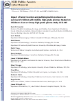 Cover page: Impact of tumor location and pathological discordance on survival of children with midline high-grade gliomas treated on Children’s Cancer Group high-grade glioma study CCG-945