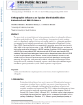 Cover page: Orthographic influence on spoken word identification: Behavioral and fMRI evidence