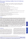 Cover page: Phenoscape: Identifying Candidate Genes for Evolutionary Phenotypes