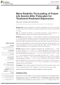 Cover page: More Realistic Forecasting of Future Life Events After Psilocybin for Treatment-Resistant Depression