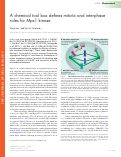 Cover page: A chemical tool box defines mitotic and interphase roles for Mps1 kinase